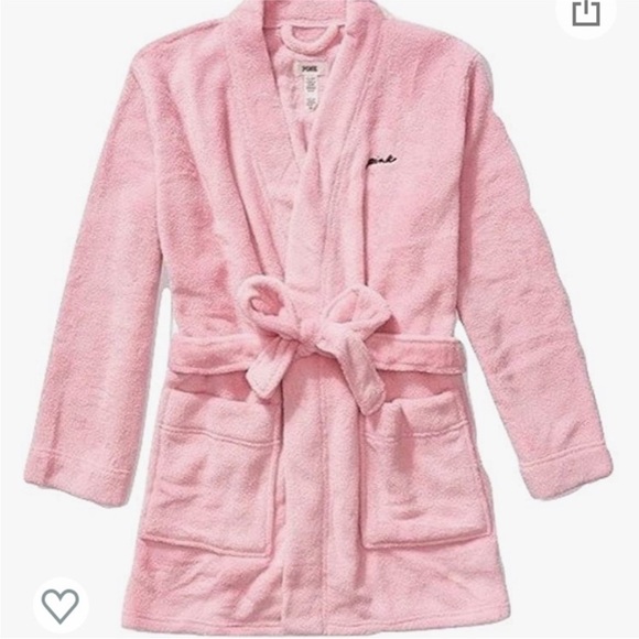 PINK Victoria's Secret Other - PINK Victoria's Secret Soft Pink Fleece Robe- short